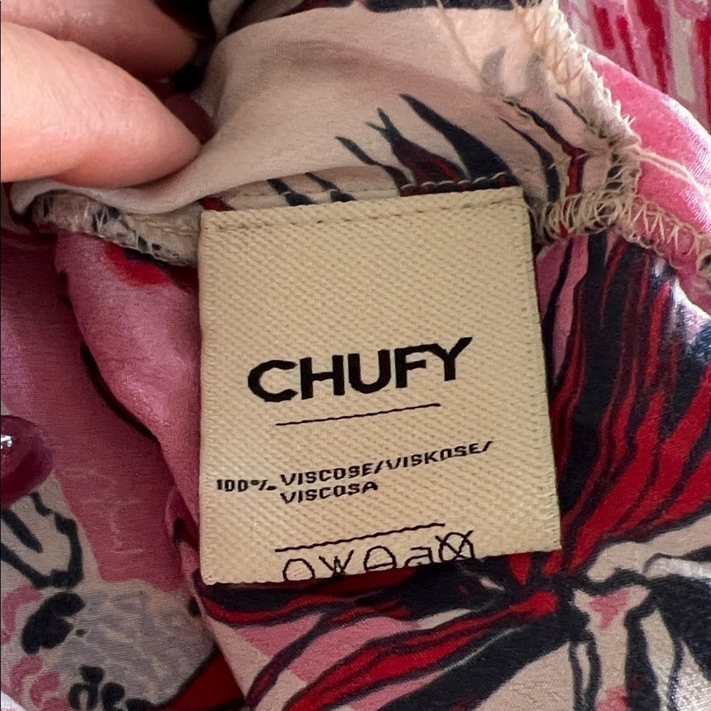CHUFY Pink Floral High Waist Women's Shorts Size XS - Picture 7 of 8